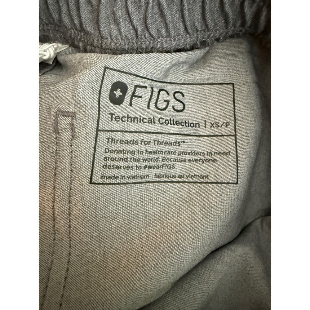 Figs NWT Zamora High Waisted Scrub Pants Women's XS Petite‎ Graphite Jogger - Picture 4 of 6